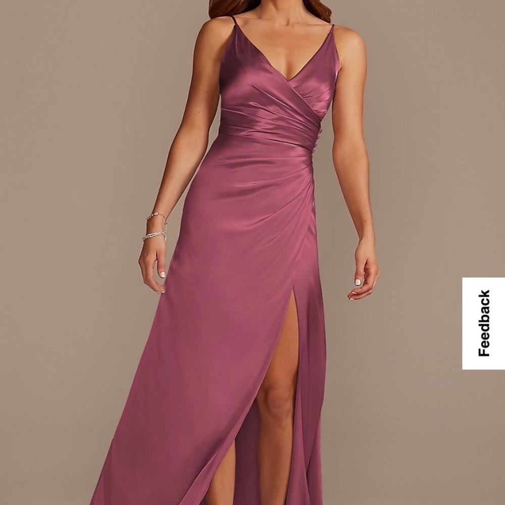 CHARMEUSE DRAPED STRAPPY Dress